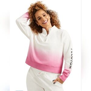 PELOTON PLUS quarter zip pullover sweatshirt